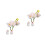 2Pièces Décor Intérieur Fleurs Miniatures Résine 7