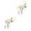 2Pièces Décor Intérieur Fleurs Miniatures Résine 8