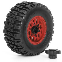RC-Car-Reifen, 4 Stück, 110 mm Gummireifen Als Ersatz für 12 mm, Passend für , für HSP, für , HPI Offroad-Fahrzeuge, RC-Cars, Rot