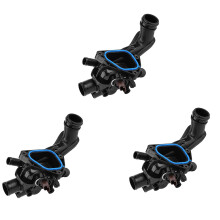 3X 11537534521 1336Z6 1336.Z6 11538699290 Water Flange Engine Coolant Thermostat for 207 208 308 508 2008 3008