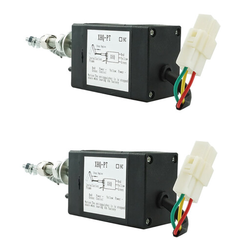 2X XHQ-PT Power Off Pull Type Engine Accessory Stop Solenoid(12V Normally Open)