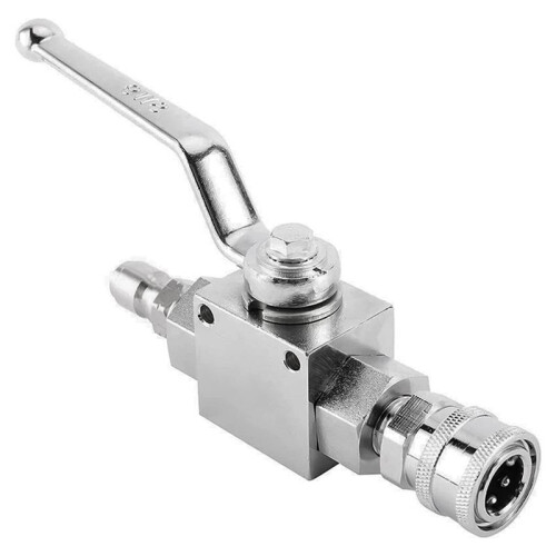 Interruptor de Kit de VáLvula de Esfera 4500PSI com Conector de Encaixe RáPido de 3/8 Polegadas para Bomba de Mangueira de Lavadora de PressãO