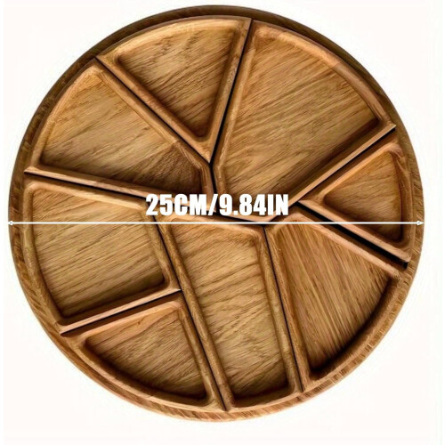 Wooden Serving Tray with 8 Removable Compartments 1