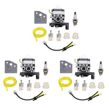 3X Ensemble de Tuyau de Carburant de Bougie D'Allumage de Joint de Carburateur Convient pour Gx25 Gx35 Gx 25 35 Hht35 Hht35S Fg110 Moteur de