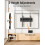 Suporte de parede EconoMe Full Motion para TVs de 26 a 65 polegadas, giratório e inclinável, VESA 400x400mm, 45kg, compatível com vigas de madeira 5
