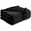 Fleece Blanket 50"x60" – Super Soft Plush Throw with Geometric Pattern, Microfiber Flannel, Compatible with Couch/Bed/Sofa, Black 5