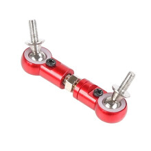 Bras de Servo de Direction à Tige de Traction CNC pour Voitures RC 1/5 HPI ROFUN ROVAN BAJA 5B 5T 5SC Losi 5Ive (Pièces Détachées Rouges)