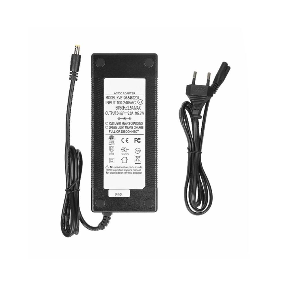 For G2 Electric Scooter Charger 54.6V 2A Lithium Battery Charger 100-220V Input Charger Parts Eu 6031243080126