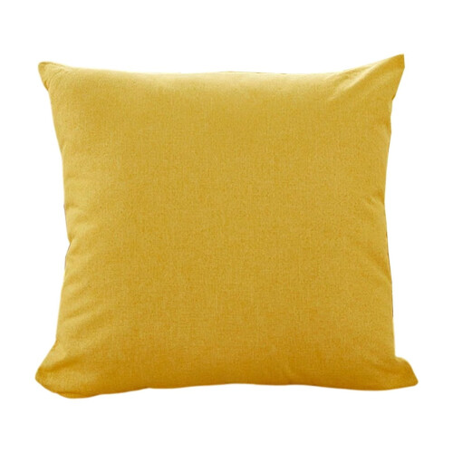 Linen Throw Pillow - Thickened Solid Color Decorative Cushion with Soft Inner Filling - Versatile Home Decor Accent 1