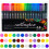 Σετ μαρκαδόρων Outline Shimmer (36/48), στυλό με γκλίτερ και μεταλλικό τζελ για χρωματισμό, 8