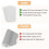 6 Pcs Shelf Liners of Wire Shelf System Plastic Shelf Liners Mats for Wire Shelving 4