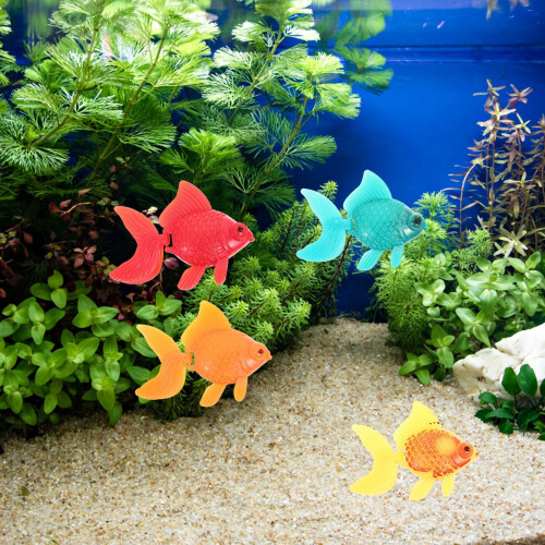 12 buc colorate false pește model acvariu decorativ simulare Goldfish 2