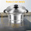 Friteuse Multifonctionnelle Portable en Acier Inoxydable avec Panier-Passoire 7