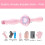 Bubble Machine Elastic Bubble Fog Wand with Magic Effect Portable Bubble Blower for Parties (Includes Water Bottles) A 7