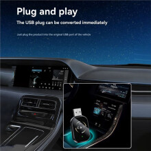 Adaptador Inalámbrico CarPlay 3 en 1 para Android Auto, CarPlay, y WiFi, Adaptador USB con Cable para CarPlay A AirPlay Inalámbrico.