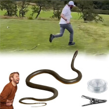 1,2 M com Prendedor Corda, Golfe para Pegadinha, Prendedor para Pegadinha, Brinquedo para Pegadinha, Borracha Realista