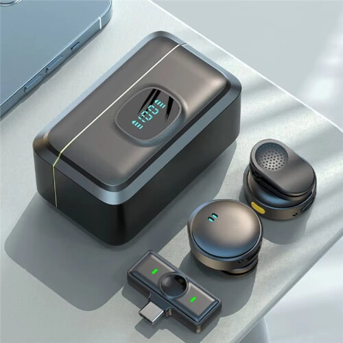 Magnetic Wireless  Lapel Microphone Type-C for Android Devices Live Streaming Interview 1