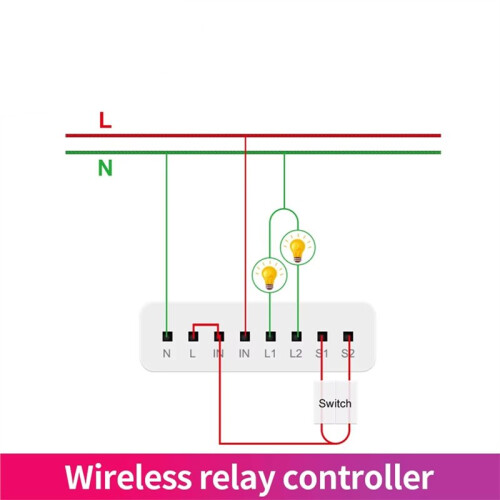 Two-Way Control Module  Home Wireless Relay  Controller 2 Channels Work for Mi Home and Homekit
