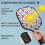 Σετ κουπιών Pickleball από fiberglass με λουλούδια και 2 μπάλες και τσάντα – Συμβατό με 2
