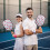 Σετ κουπιών Pickleball από fiberglass με λουλούδια και 2 μπάλες και τσάντα – Συμβατό με 6