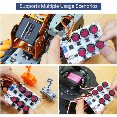 RC Digital Servo Tester 6 Channels Motor Servo Controller Centering Tool for RC Car Airplane Robots Tester Plate Tool 1