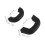 Pot Handle Cover Black Silicone 4Pcs 3.5x1.6x0.8in 2