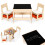 Set Mobila Copii - Masa + 2 Scaune cu Tabla ECOTOYS 1
