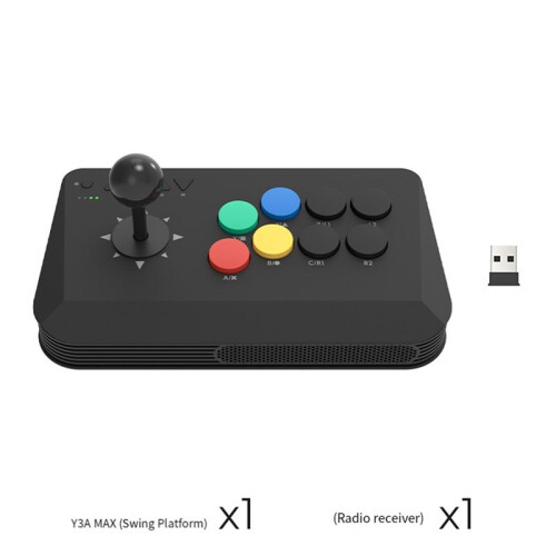 Data Frog Y3A Max Wireless Arcade Stick Joystick Universal Multi-System Fight Game Controller for PC Android I0S Linux 1