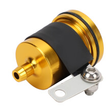 Riserva di fluido freno universale in alluminio per moto 40 ml, dorata, compatibile con R1 R6 R25 R15