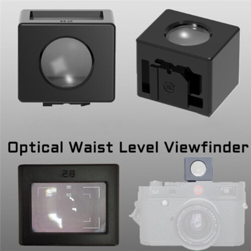 Optical Waist Flat Viewfinder 28mm 40 Frame Lines Adjustable Footrest Offset Pan Focus Mode Left-Right Mirrored 1