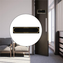 Paquete de 5 Soportes de Acrílico para Placa de Pared, Placa de Puerta con Cintas Adhesivas, Marco Transparente para Letreros de Oficina y Hogar.