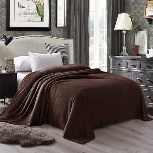Κουβέρτα Fleece King Size για Κρεβάτι, Πολύ Μαλακή και Ζεστή, Για Όλες τις Εποχές, Άνετη, 1