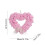 Rose Heart Wreath – Pink Plastic Decorative Wreath 2