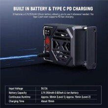 Basics Kamerafläkt med Batteri, Fjäderbelastad Extern Kylare för ZV-E1 A6700 för R6 Mark II för Film XS20