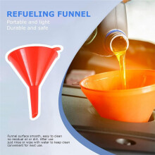 4Pcs PP Funnel Set, Funnels for Filling Bottles or Containers, Multipurpose Wide Mouth Filter Funnels for Automotive