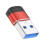 USB 3.0 to Type C Adapter 10Gbps Data Transmission Fast Charging Adapter for  15   Accessories Red 1