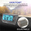 Solar Motorcycle Digital Clock with Date Week Temperature LCD Backlit Display Waterproof Thermometer with Stand Red 3