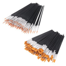 Paint Brushes,160Pcs Nylon Paint Brushes Acrylic Paint Brushes, Acrylic Paint Brushes for Classroom Oil Watercolor