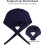 5 Pieces Bouffant Cap with Buttons Unisex Sweatband Adjustable Tie Back Hat 5