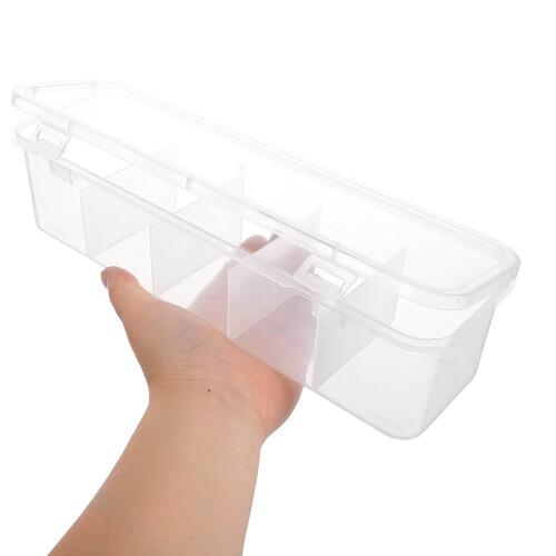 Transparenter PP-Teebeutel- und Zuckerpäckchenhalter 28,5 x 9 x 6,7 2