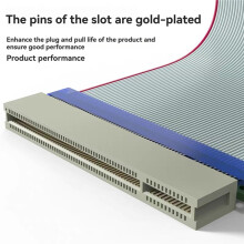 PCI-E 16X Riser-Kartenverlängerungskabel, Flexibles Verlängerungskabel, PCI-E 16X-zu-16X-Adapterkabel für 1U- und 2U-Gehäuse