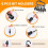 24PCS Keychain Bit Holder,Hex Drill Bit Holder for Impact Driver Drill Bit,Screwdriver Bit Holders for Tools and Gifts 6