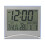 Digital Wall Clock Clock Decor Perpetual Calendar Alarm Clock Silver 7