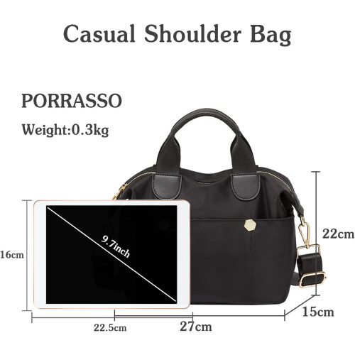 Borsa a tracolla da donna, borsa a mano alla moda, 1 pezzo 2