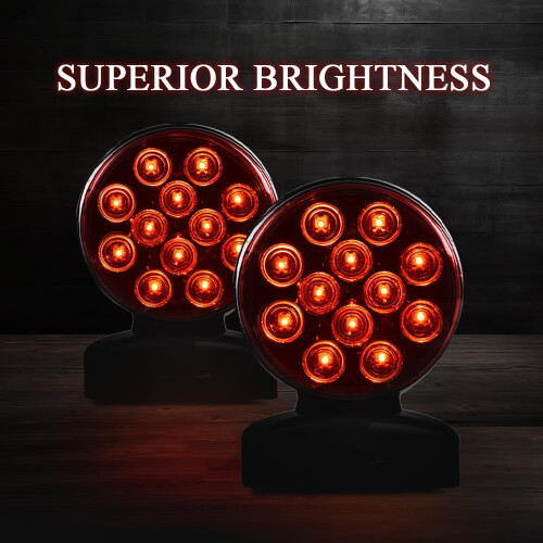 par magnetiske slepelys tilhengerlys bremsebaklys 12 volt sett LED 2