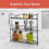 3-Layer Spice Storage Box, Expandable Spice Storage Box, Stackable Spice Rack, Wall-Mounted Iron Countertop Spice Rack 2