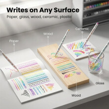 Set di Penne In Gel di Lava Profumate, Penne In Gel Acrilico 3D, Penne In Gel Colorate Infuse, per Scarabocchi, Disegni, Progetti DIY, Artigianato