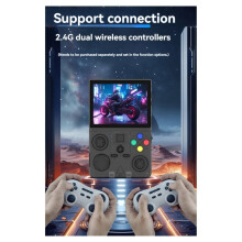 DC35V Retro Handheld Game Console 128G 3.5Inch IPS Screen Portable Pocket Video Player Supports 30+ Emulators White