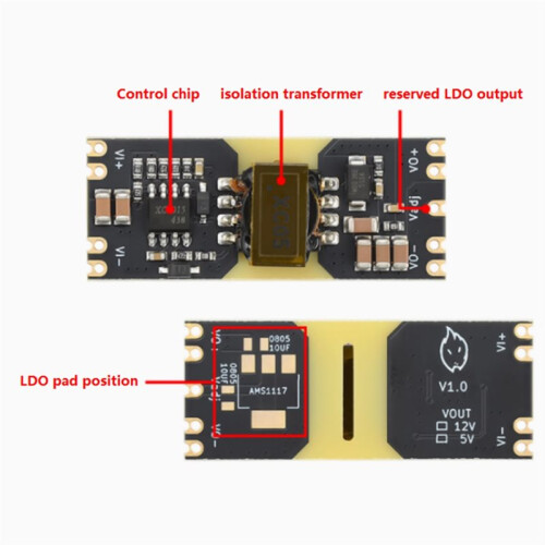 - Converter Module 9-42V to Isolated Step-Down Power Supply Wide Voltage Input Low Ripple High Efficiency 12V 2