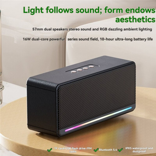 Classic Wireless B68 Multifunctionele Subwoofer Home Desktop  Speaker met Hoog Volume en Dubbele Luidsprekers Wit